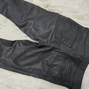 Black Coated Pants